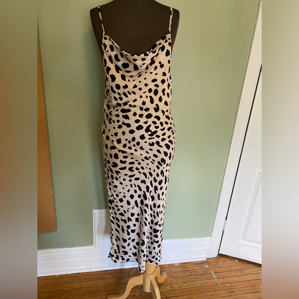 OLIVIA + JAMES BIAS CUT PRINTED DRESS